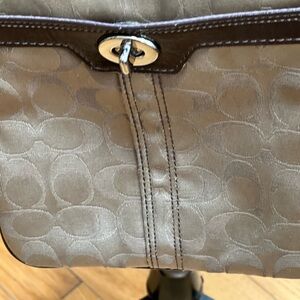 Coach Tan and Brown Leather Women's Bag